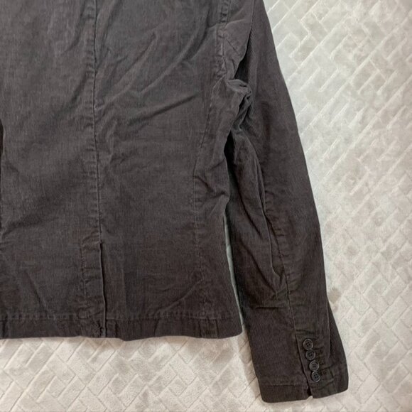 J Crew Womens 6 Corduroy Blazer Jacket Dark Brown Button Front 100% Cotton - Picture 14 of 15